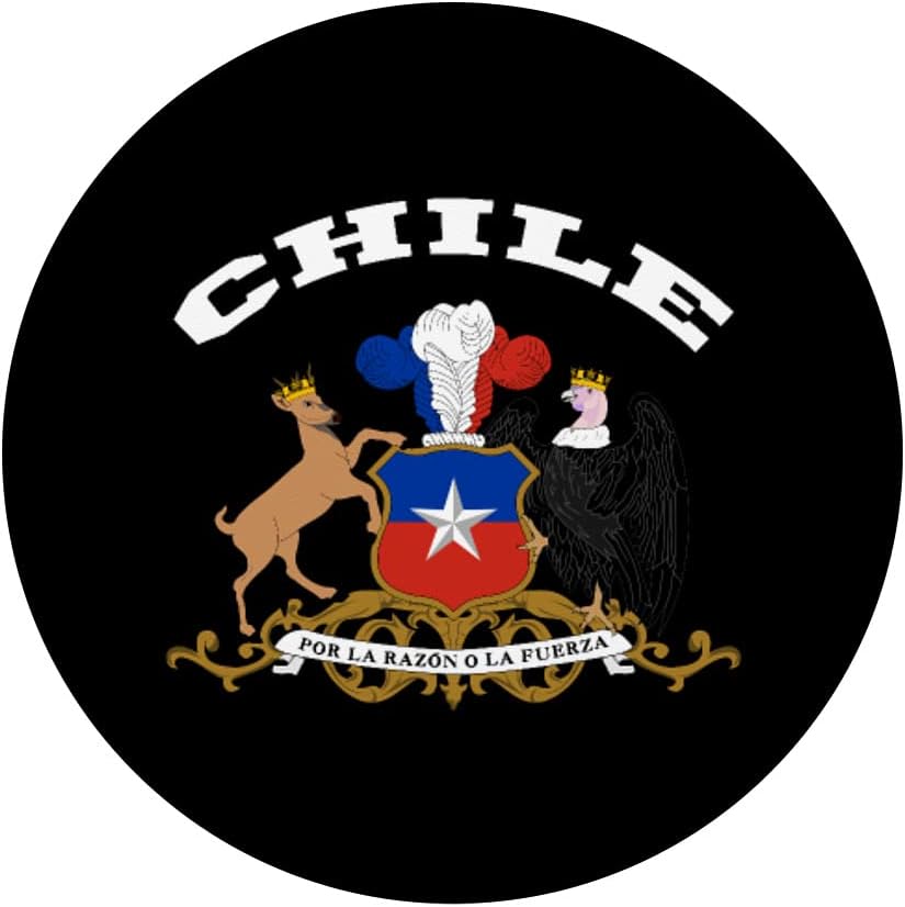 Chile Camiseta Escudo de armas Tee Flag souvenir Santiago PopSockets Intercambiable PopGrip