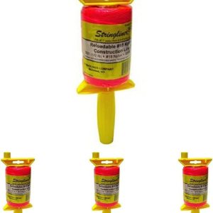 STRINGLINER Company Stringliner-25462 25462 – Línea de construcción trenzada de 500 pies, rosa fluorescente, 500 pies (paquete de 4) STRINGLINER Company Stringliner-25462 25462 – Línea de construcción trenzada de 500 pies, rosa fluorescente, 500 pies (paquete de 4)