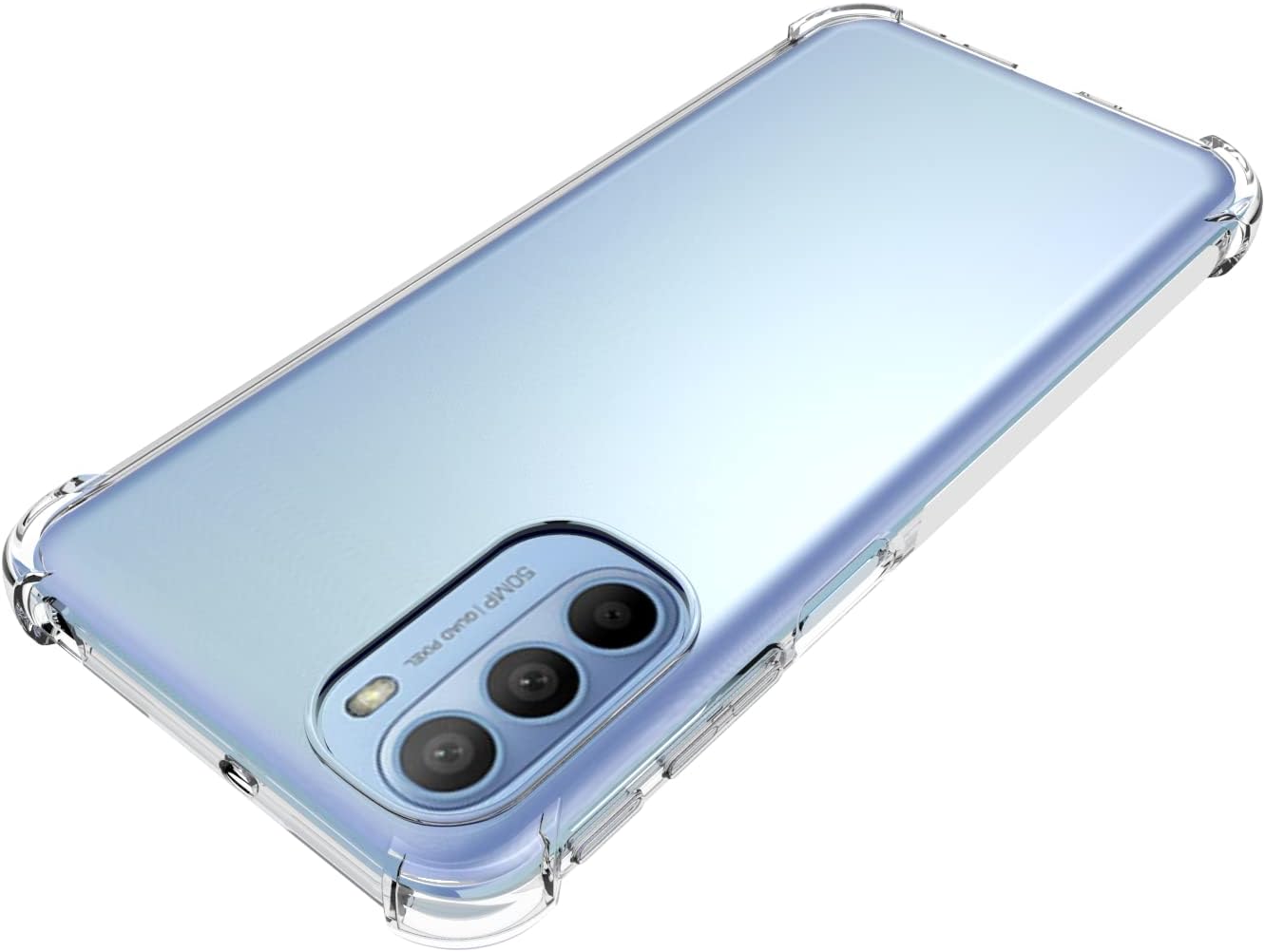 Funda para Motorola G41 4G Moto G41 Cubierta Transparente TPU Cuatro Esquinas Cubierta Transparente Suave Funda