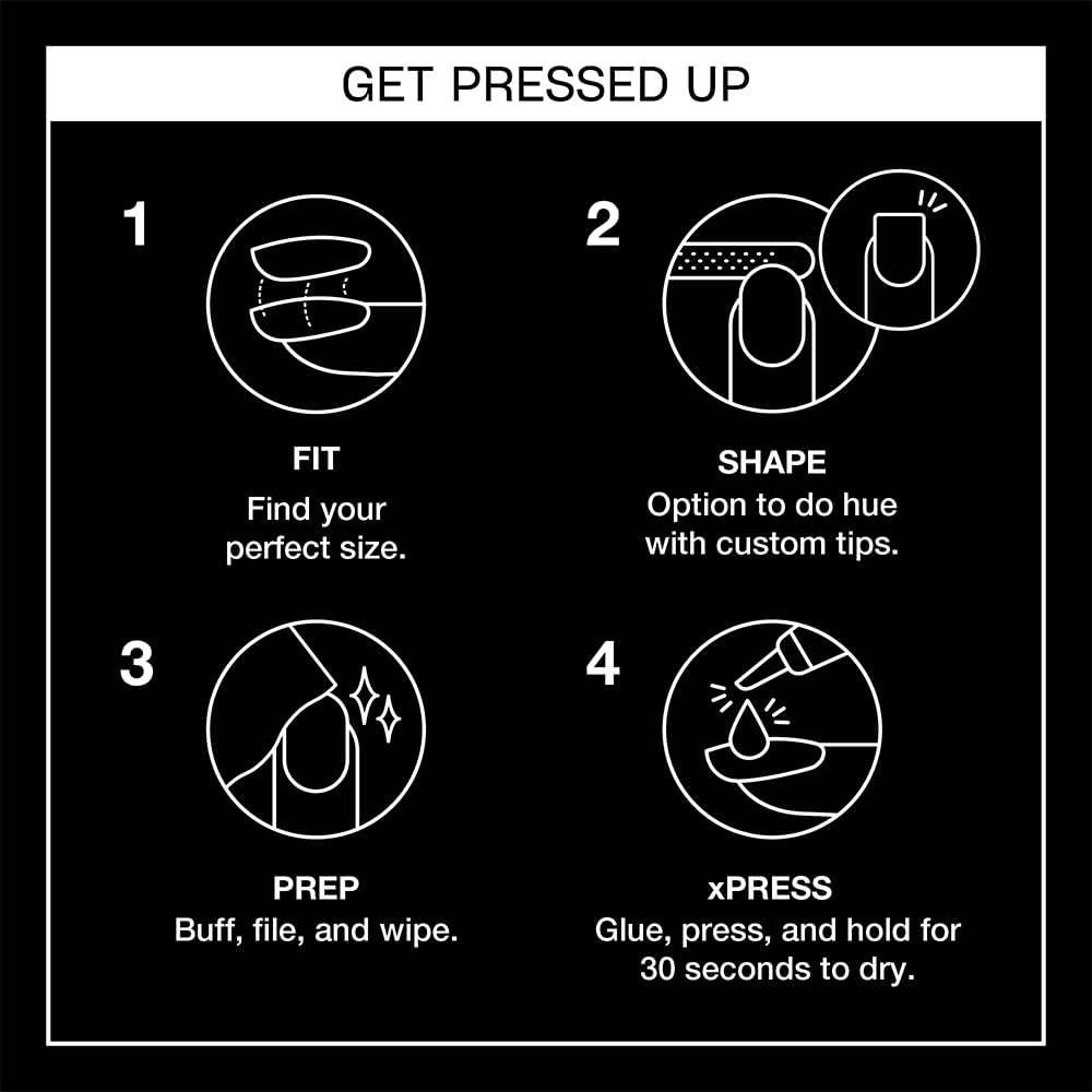OPI xPressON – Uñas a presión, hasta 14 días de manicura de salón tipo gel, veganas, embalaje sostenible, con pegamento para uñas, arte de uñas