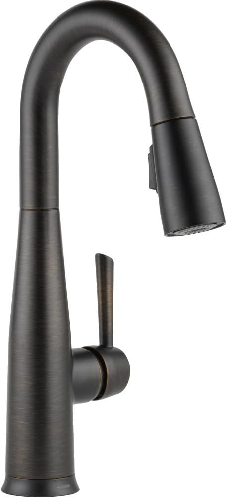 Delta Faucet Essa Llave de una manija para barpreparación con acoplamiento de magnatita y cabezal rociador Touch-Clean, 9913T-RB-DST