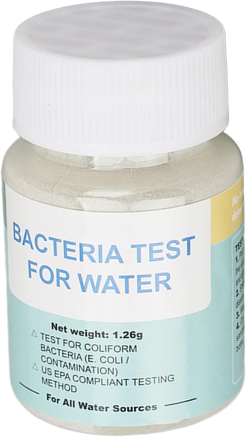 Kit de prueba de agua potable para detección de bacterias E. coli y coliformes para pozo de bañera de hidromasaje o agua potable
