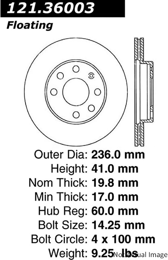 Pastillas de freno delanteras y rotores de disco de freno pastillas de cerámica para Chevy 1994-2010, compatible con Chevy Monza 2003
