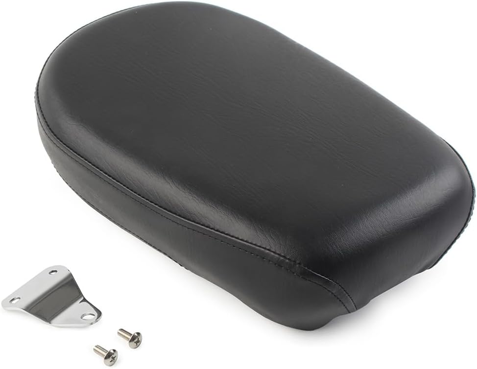 LIRU – Cojín para asiento de pasajero trasero de motocicleta para Yamaha XVS 650 1998-2010, V-Star 650 1998-2010, negro