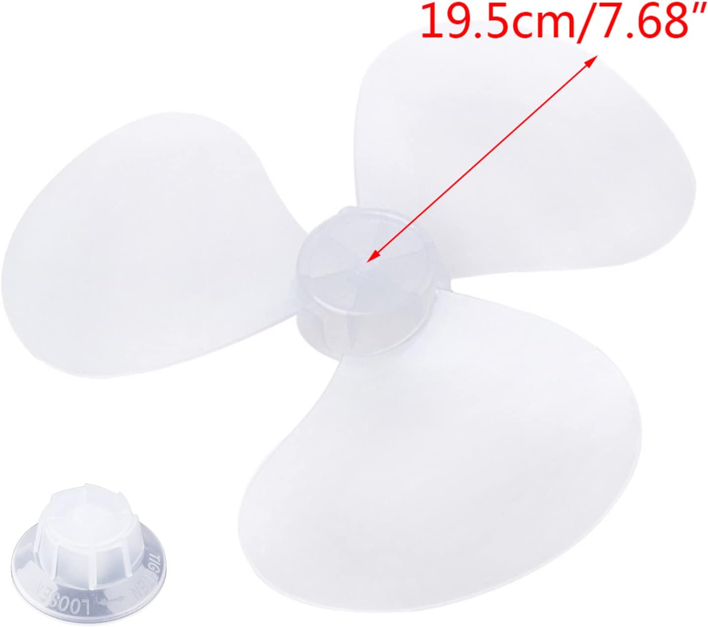 Guaber Reemplazo de mesa de ventilador de 16 pulgadas, diámetro del agujero 0.3 in0.31 pulgadas, ventilador de mesa de pedestal, aspas universales