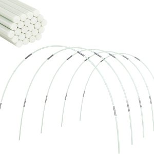 Aros de invernadero para túnel de cultivo, 0.28 pulgadas de diámetro, 5 juegos de aros de jardÃn de 7 pies de largo, kit de invernadero, marco de Aros de invernadero para túnel de cultivo, 0.28 pulgadas de diámetro, 5 juegos de aros de jardÃn de 7 pies de largo, kit de invernadero, marco de