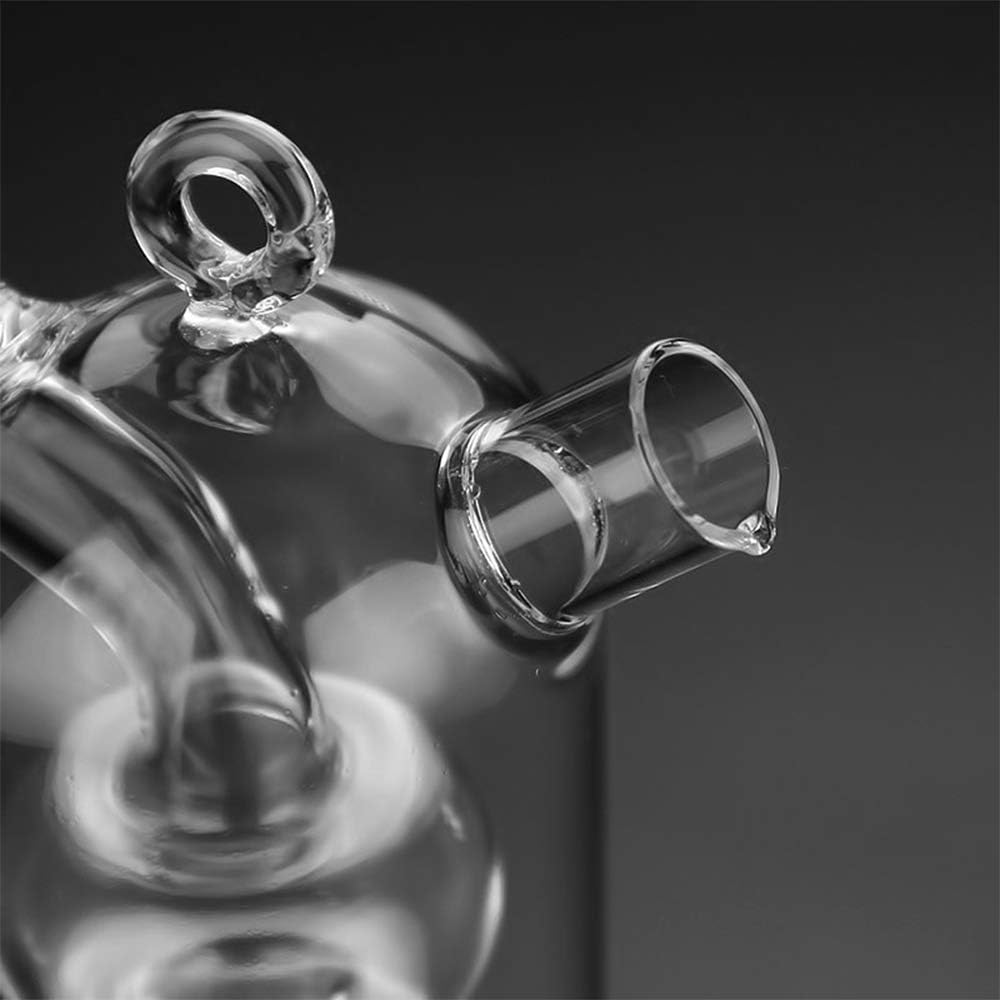 Dispensador de aceite y vinagre 2 en 1, suministros de cocina multifuncionales, botella de aceite de oliva de vidrio con tapones de corcho, botella