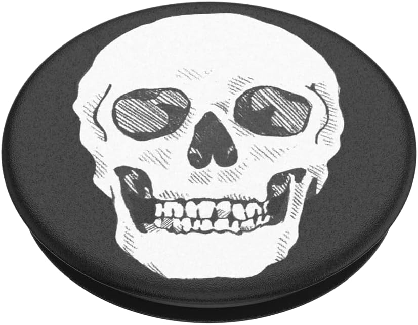 PopSockets Agarre para teléfono con soporte expansible, Skull PopGrip – Shaky Bones