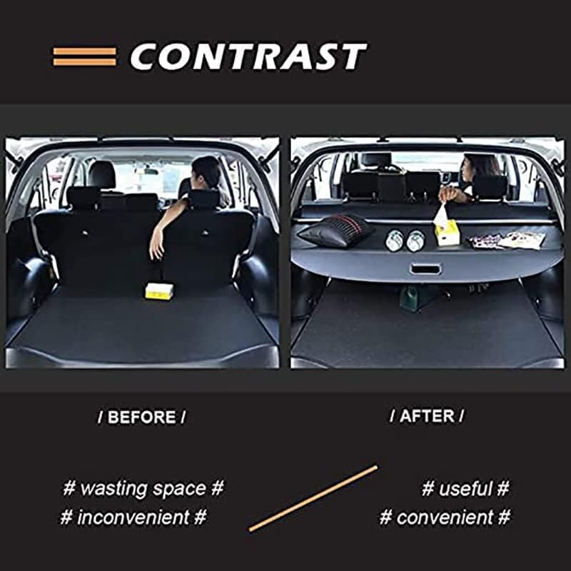 Cubierta retráctil de carga para automóvil para Cadillac SRX 2010-2016, protector de seguridad para maletero trasero, estantes de cortina, cortina
