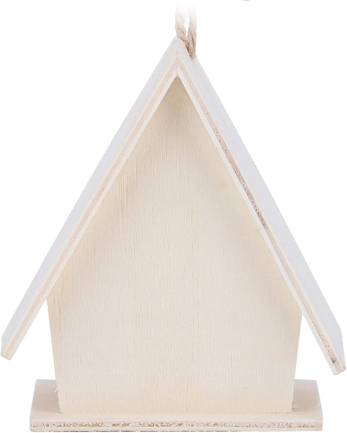 Fydun 4Pcs Hanging Wooden Bird House Nests Cage Ornament Crafts for Garden Courtyard Decor 4Pcs Hanging Wooden Bird for Family