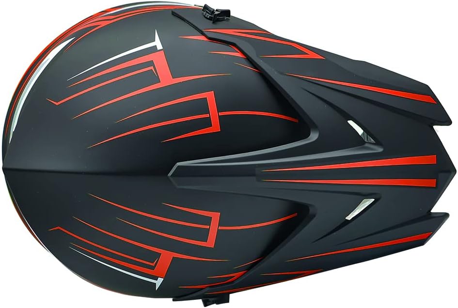 Casco de motocross a la moda para jóvenes, casco unisex para adultos, ATV, todoterreno, bicicleta de montaña, motocicleta, casco rojo, aprobado por
