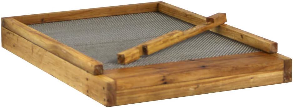 Hoover Hives 10 Marco Langstroth Beehive cribado tablero inferior sumergido en cera de abeja 100%