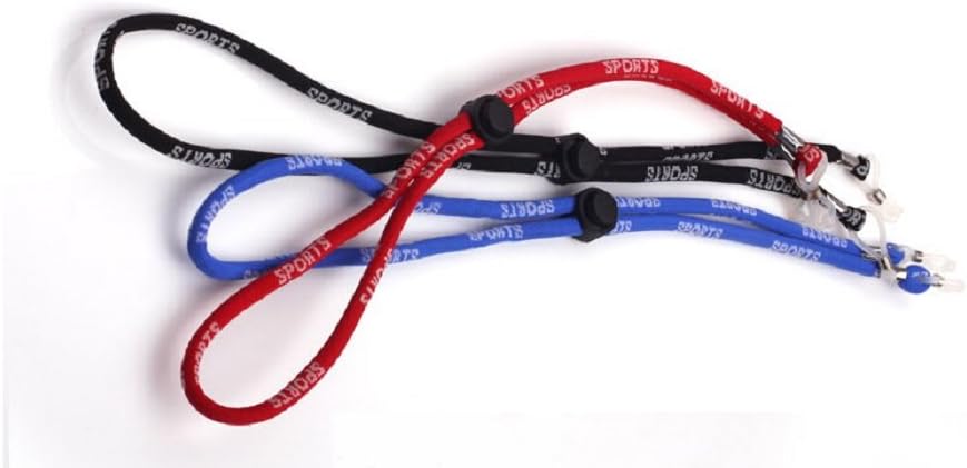 yueton Gafas de sol ajustables de seguridad deportiva, con grosor antideslizante, ajuste universal, correa de retención para gafas, accesorios para