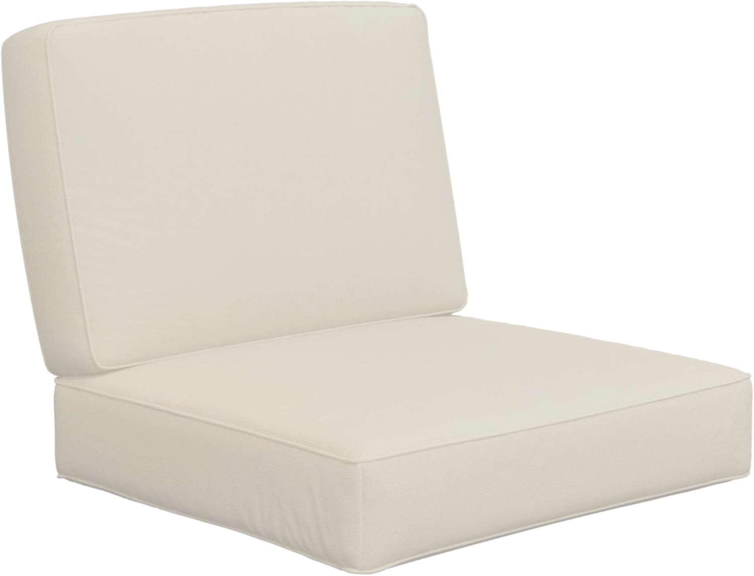 Juego de cojines de asiento profundo al aire libre impermeable, resistente a la decoloración, cojines de muebles de patio con funda extraíble Cojín