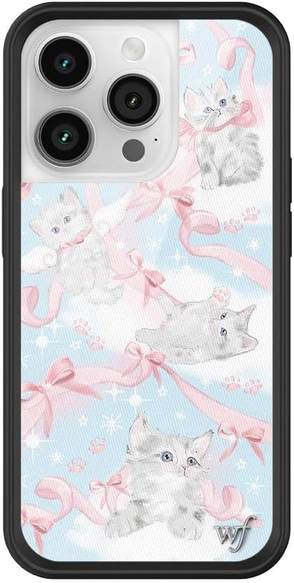 Wildflower Fundas – Funda para iPhone 14 Pro de gatito alrededor