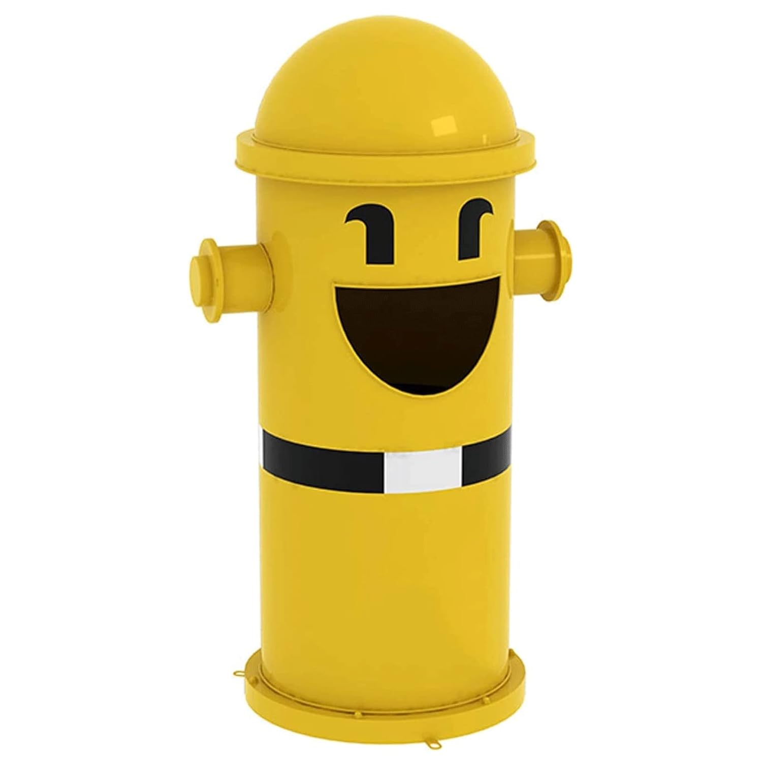 Bote de basura – Cubo de basura cilíndrico largo para exteriores, de hierro forjado, 7 colores, cubo de basura para exteriores, panel empotrado,