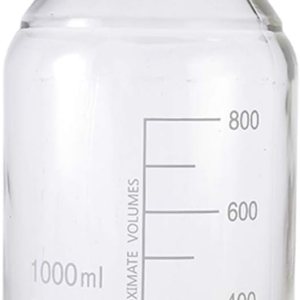 Pastein 4 piezas 33.8 fl oz graduado redondo reactivo mediosbotella de vidrio de almacenamiento con GL45 tapón de rosca de polipropileno azul Pastein 4 piezas 33.8 fl oz graduado redondo reactivo mediosbotella de vidrio de almacenamiento con GL45 tapón de rosca de polipropileno azul