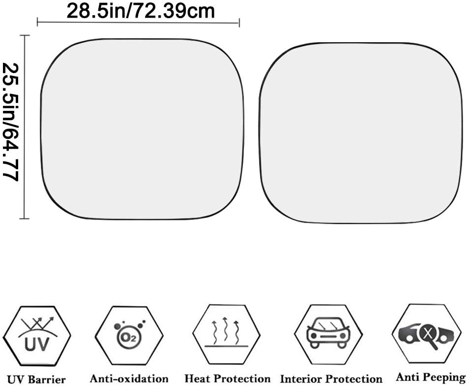 2 parasoles para parabrisas de automóvil, diseño de leopardo, plegables, de acordeón, parasol para ventana delantera, bloquea los rayos UV para