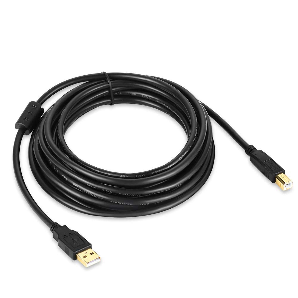 Cable de impresora a computadora USB Cable escáner de alta velocidad A macho a B macho Cable compatible con impresora piano