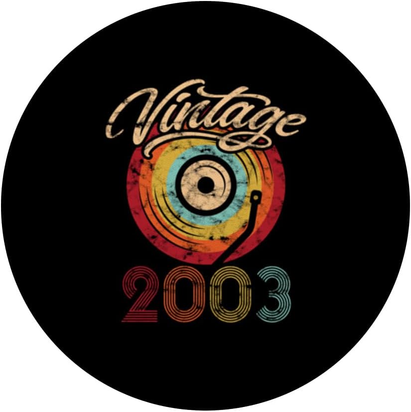 Birthday Vinyl Vintage 2003 Retro Record LP PopSockets Standard PopGrip