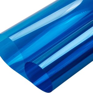 HOHOFILM Película decorativa transparente para ventana, color azul, tintado de vidrio, bloqueo solar, control de calor, tintado de ventana HOHOFILM Película decorativa transparente para ventana, color azul, tintado de vidrio, bloqueo solar, control de calor, tintado de ventana