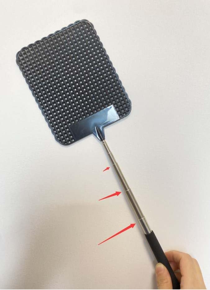 Matamoscas telescópico retráctil de alta calidad, matamoscas de matamoscas multipaquete, mango de metal extensible duradero para interiores y