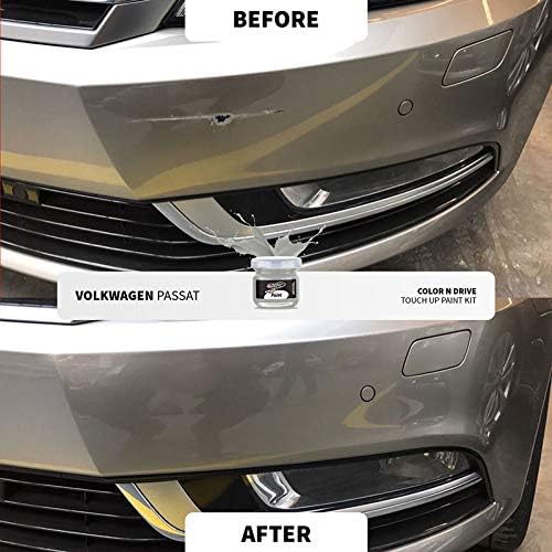 Color N Drive Pintura de retoque para Peugeot Gris Graphito Nacre Metallic (E9), aplicación fácil y rápida, resultados profesionales, combinación