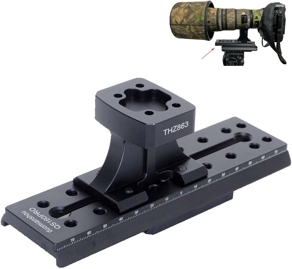 iShoot Soporte de pie para soporte de lente compatible con Nikon Z 15.748in f2.8 TC VR S, Z 23.622in f4 TC VR S, Z 31.496in f6.3 VR S, soporte de