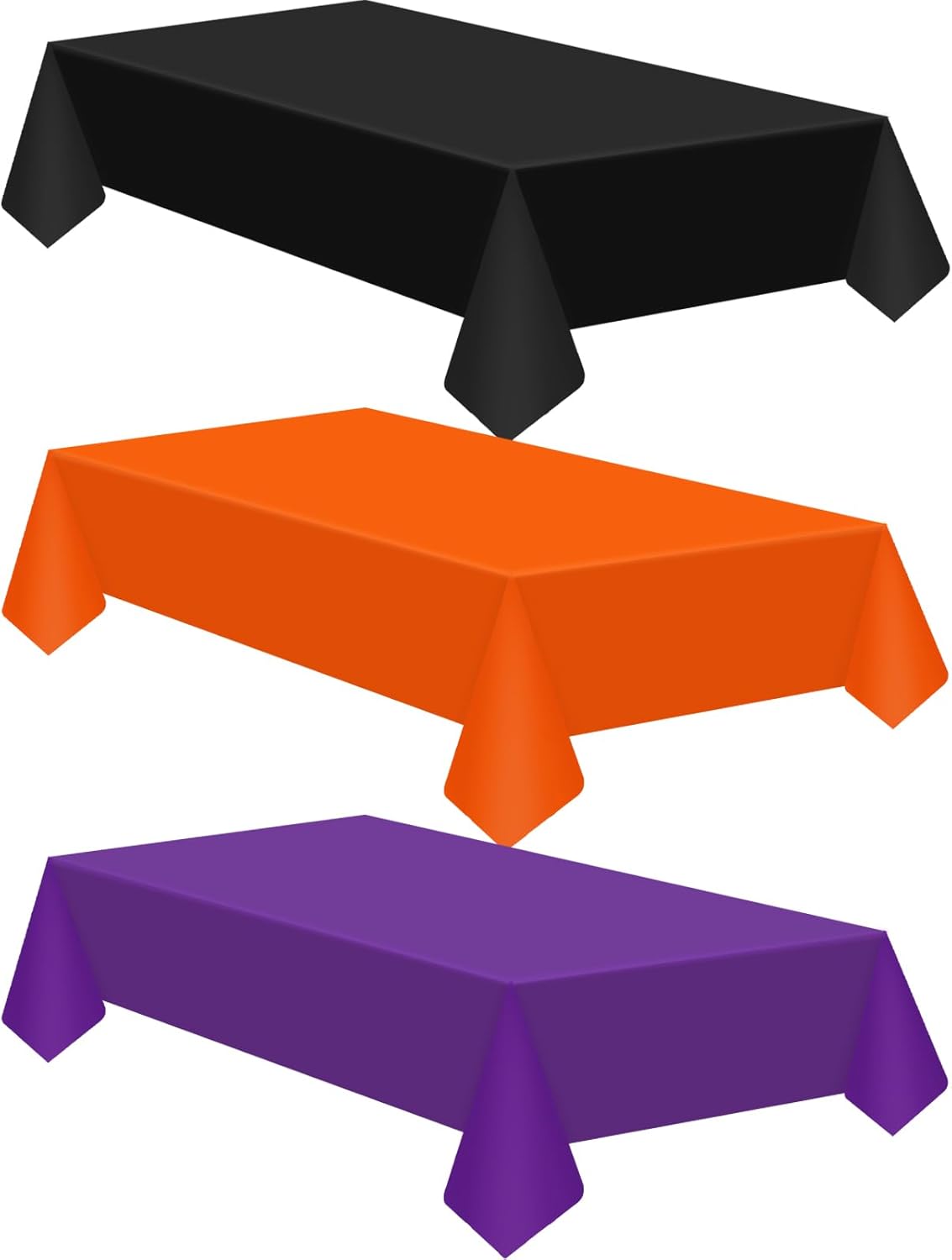 Mantel de plástico desechable de Halloween para mesas rectangulares, impermeable, para fiestas y decoraciones de Halloween, 54 x 108 pulgadas,