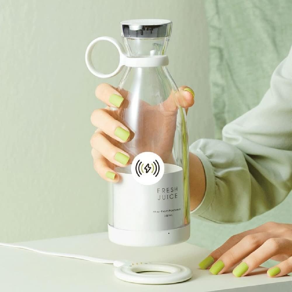 Licuadora de tamaño personal, licuadora portátil de jugo fresco para batidos o batidos, mezcladora personal, licuadora portátil, licuadora
