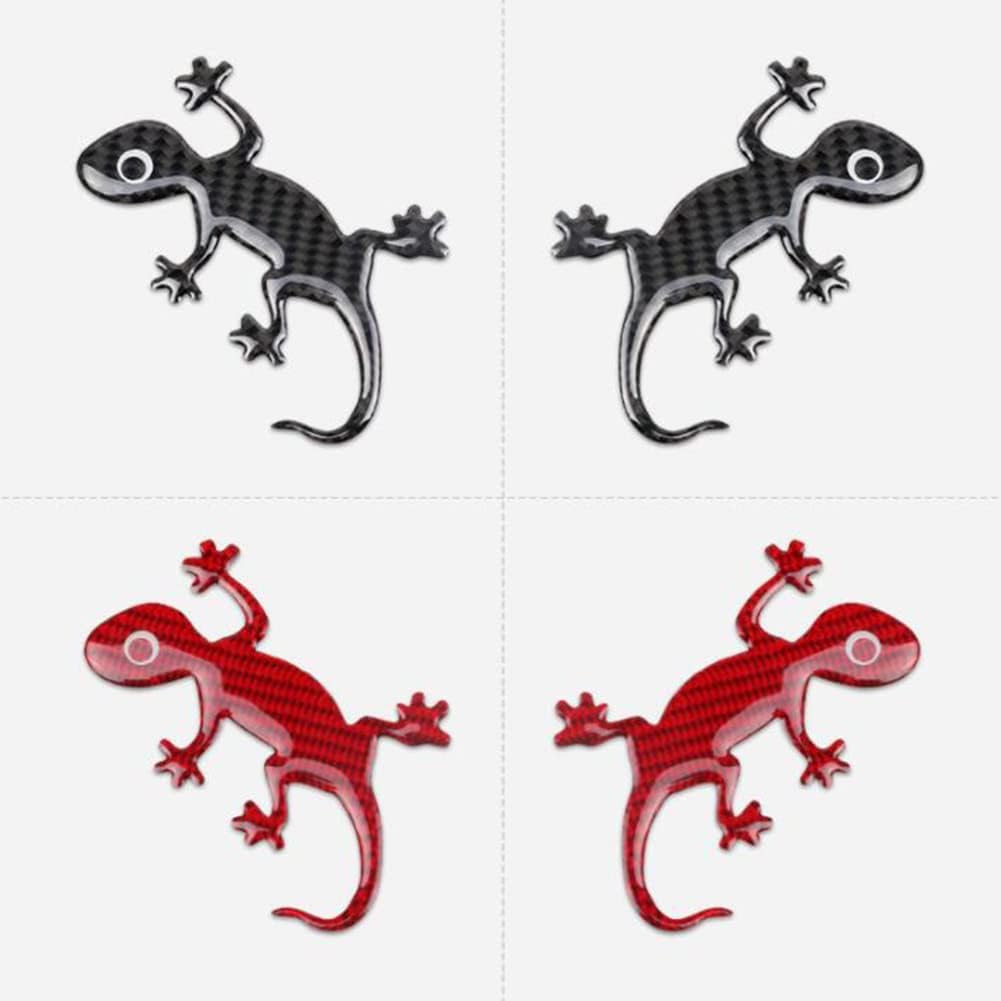 Gecko – Calcomanías decorativas para automóvil, calcomanías de animales 3D, calcomanías impermeables de fibra de carbono, calcomanías modificadas