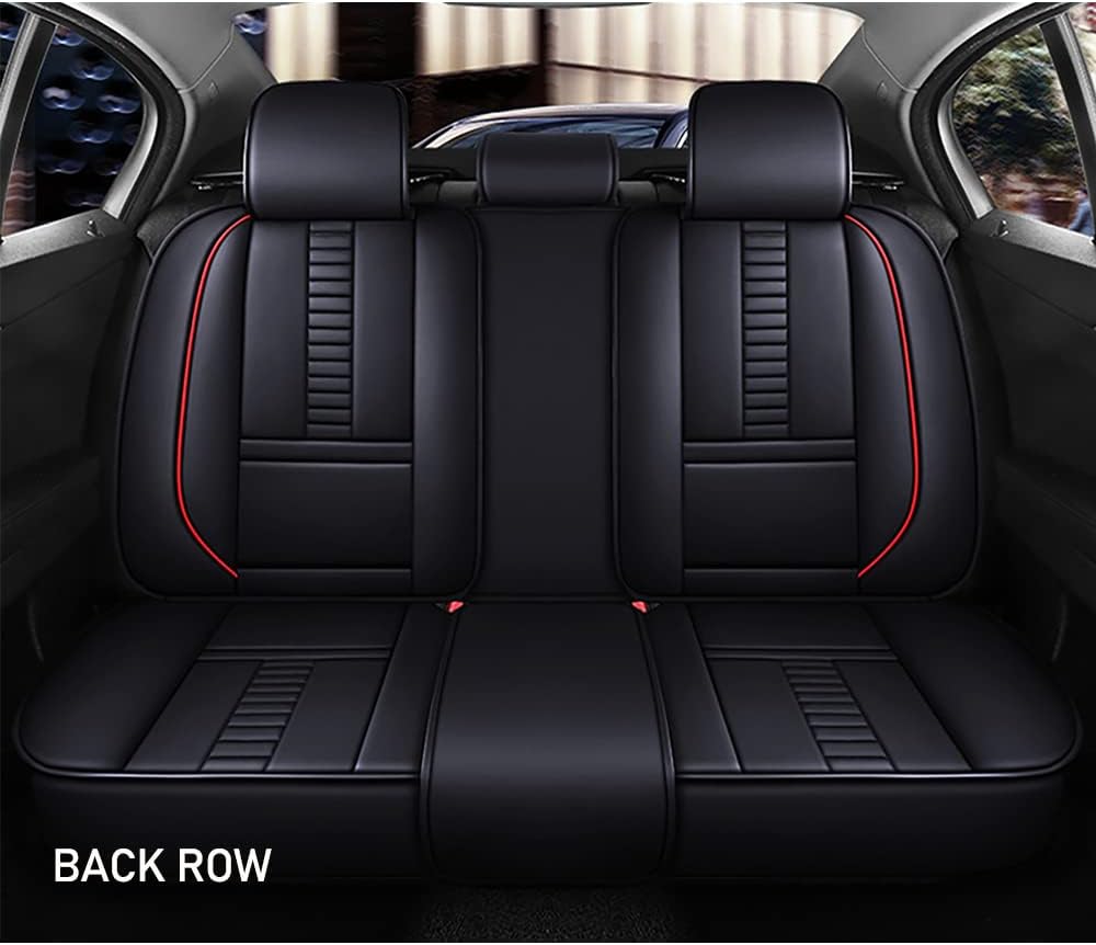Juego completo de fundas de asiento de automóvil de ajuste universal para BMW X3 2009-2023, juegos interiores de automóvil de piel sintética con