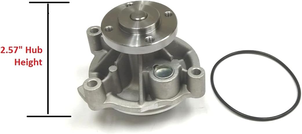 F5970 Bomba de agua corta de 2.57 pulgadas para Ford Crown Victoria Lincoln Town Car Mercury Grand Marquis 01-04 y Mustang GT V8 4.6L SOHC
