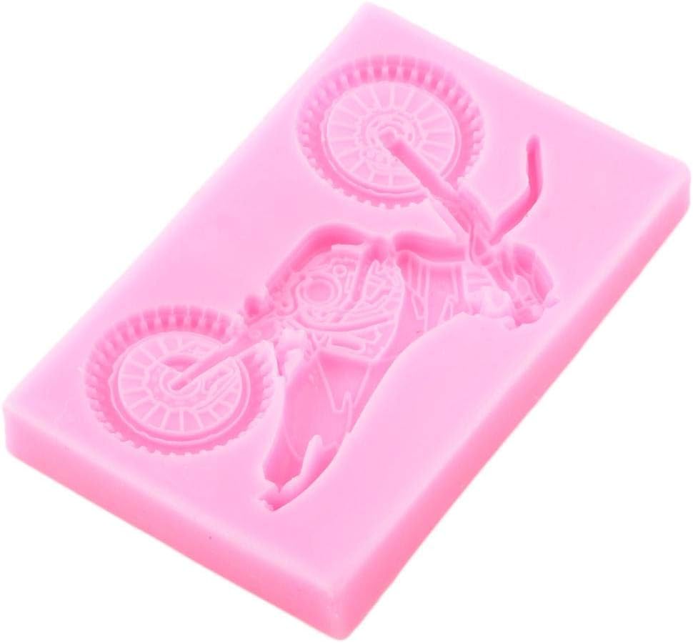 1 molde de silicona para motocicleta Yamaha 3D para postres de bricolaje, cubitos de hielo, gelatina, hecho a mano, helado, pudín, magdalena,