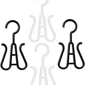 Zerodeko 4 piezas de gancho de zapatilla de plástico blanco estante audaz Zerodeko 4 piezas de gancho de zapatilla de plástico blanco estante audaz