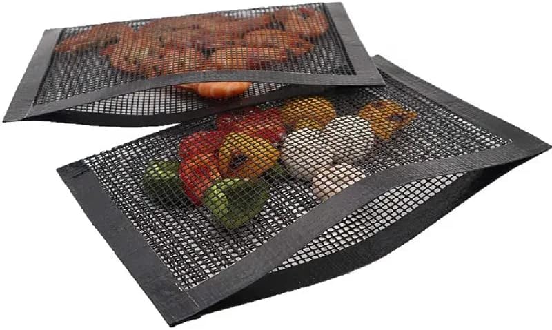 The Ultimate BBQ Hack paquete de 3 bolsas antiadherentes de malla para parrilla, bolsa reutilizable para parrillas y ahumadores, resistente al