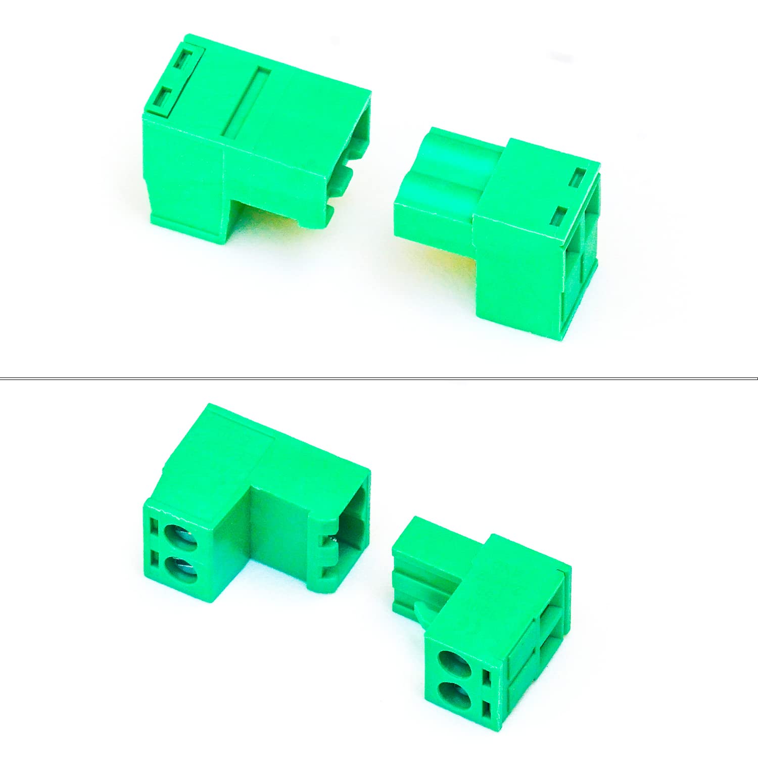 Tcenofoxy – Conector Phoenix macho y hembra de 0.200 in 2345678910111213141516182024 pines Phoenix Connector sin soldadura verde PCB tornillo