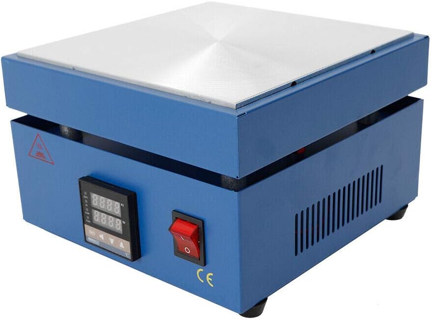 Microordenador LED placa caliente eléctrica precalentar soldadura estación de precalentamiento soldador placa caliente calentador laboratorio 110 V