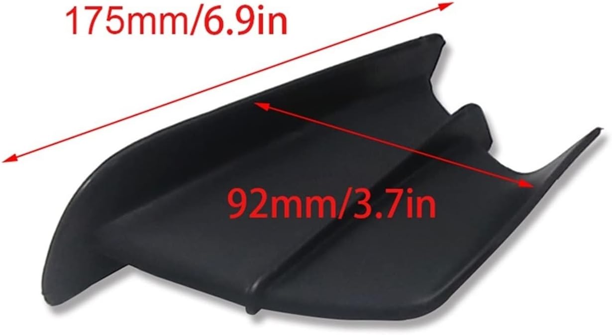 LCCDZ – Kit de alerón aerodinámico de alerón de motocicleta compatible con Yamaha Suzuki Kawasaki H2H2R Scooter (color  fibra mate Look-6, tamaño A)
