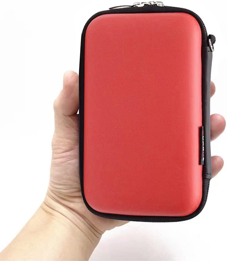 Estuche de viaje para suministros para diabéticos, bolsa de almacenamiento para medidor de glucosa en sangre, pequeña bolsa protectora rígida de EVA