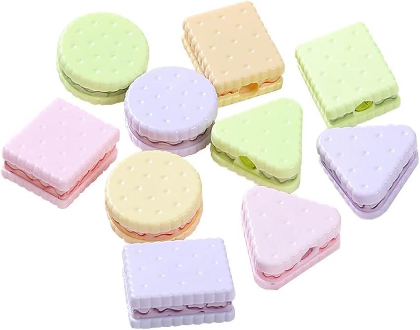 8 piezas de lindos sacapuntas de galletas para niños, niños y estudiantes de escuela primaria