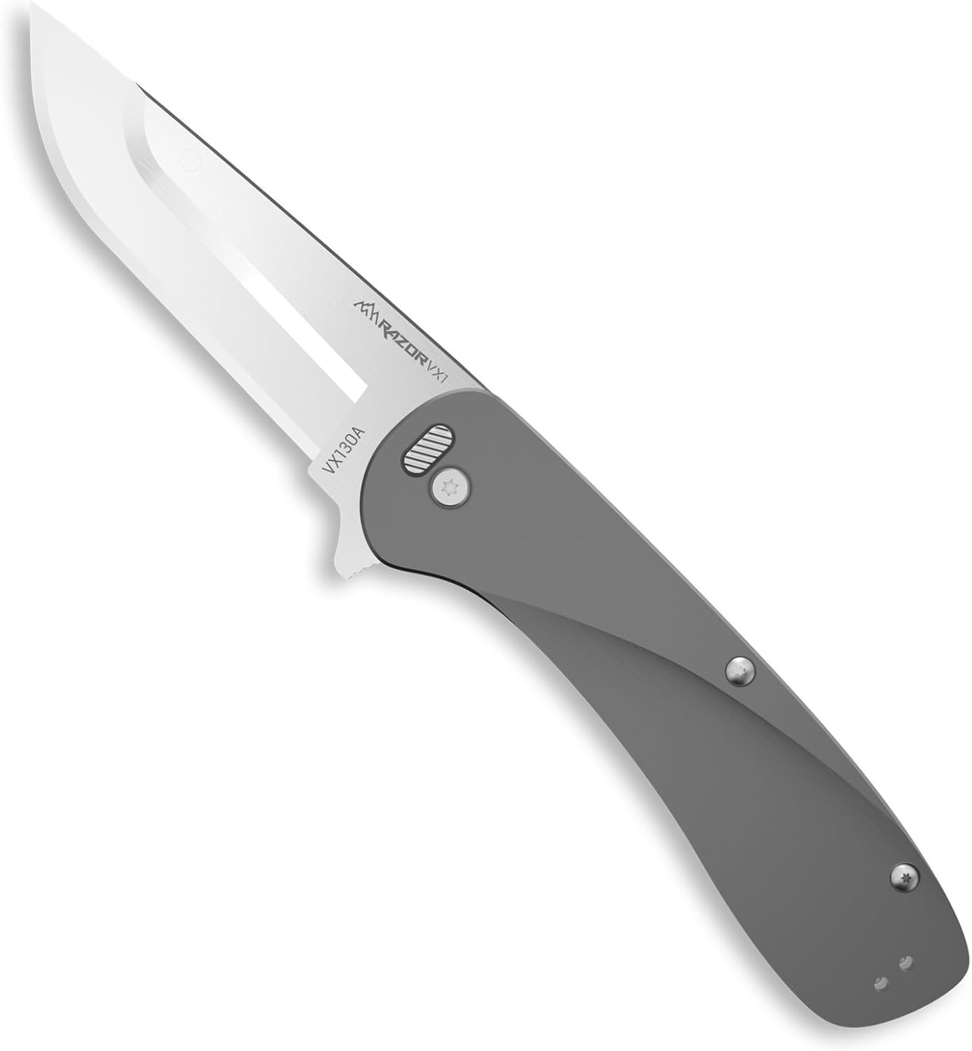 OUTDOOR EDGE RAZOR VX1  Cuchillo de bolsillo plegable EDC asistido con hoja reemplazable  Hoja inoxidable de 3 pulgadas, mango de aluminio anodizado