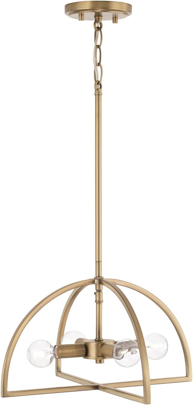 HomePlace Lighting 248841AD Lawson – Lámpara de techo moderna y minimalista convertible de doble montaje, 4 luces, 240 vatios en total, 9 pulgadas