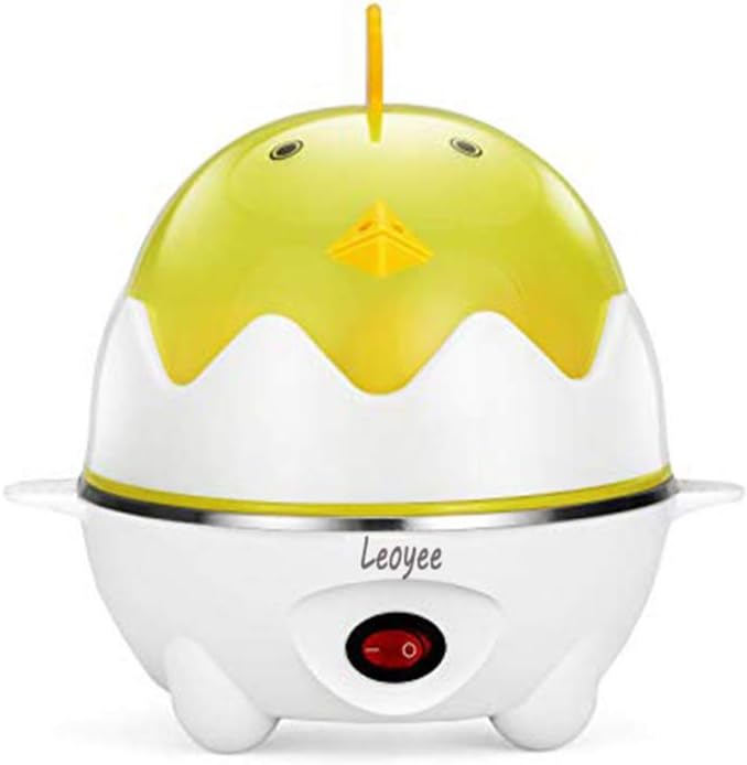 Cocedor eléctrico de huevos escalfador de huevos, olla rápida para huevos escalfados hervidos con apagado automático, olla suave, mediana y dura,