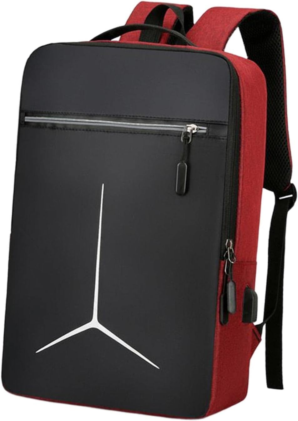UxicRuya Lightweight Laptop Backpack with USB Port for Business Professionals, Red
