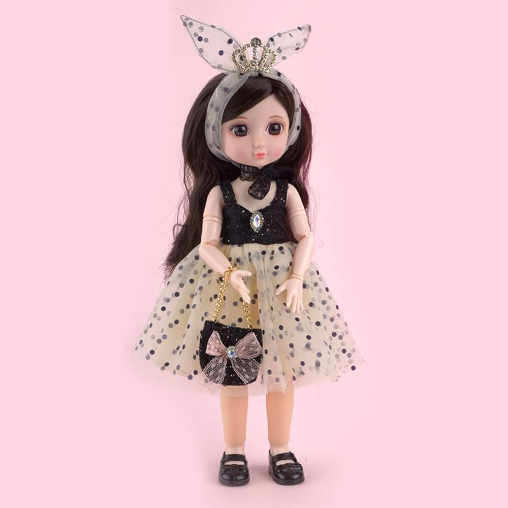 Ropa de muñeca BJD de 16 de 12 pulgadas, lindo vestido de hada, 11.8 in, accesorios de muñeca, el mejor regalo para niñas (D)