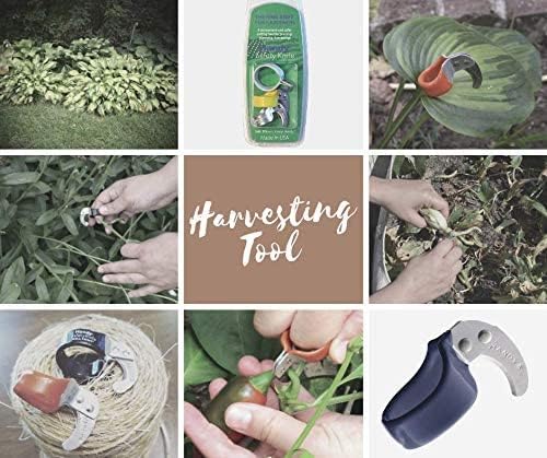 The Original Handy Safety Knife – Cuchillo de anillo utilitario para dedo con hoja afilada y curvada – Handy Gardener’s Three Pack – por Handy Twine