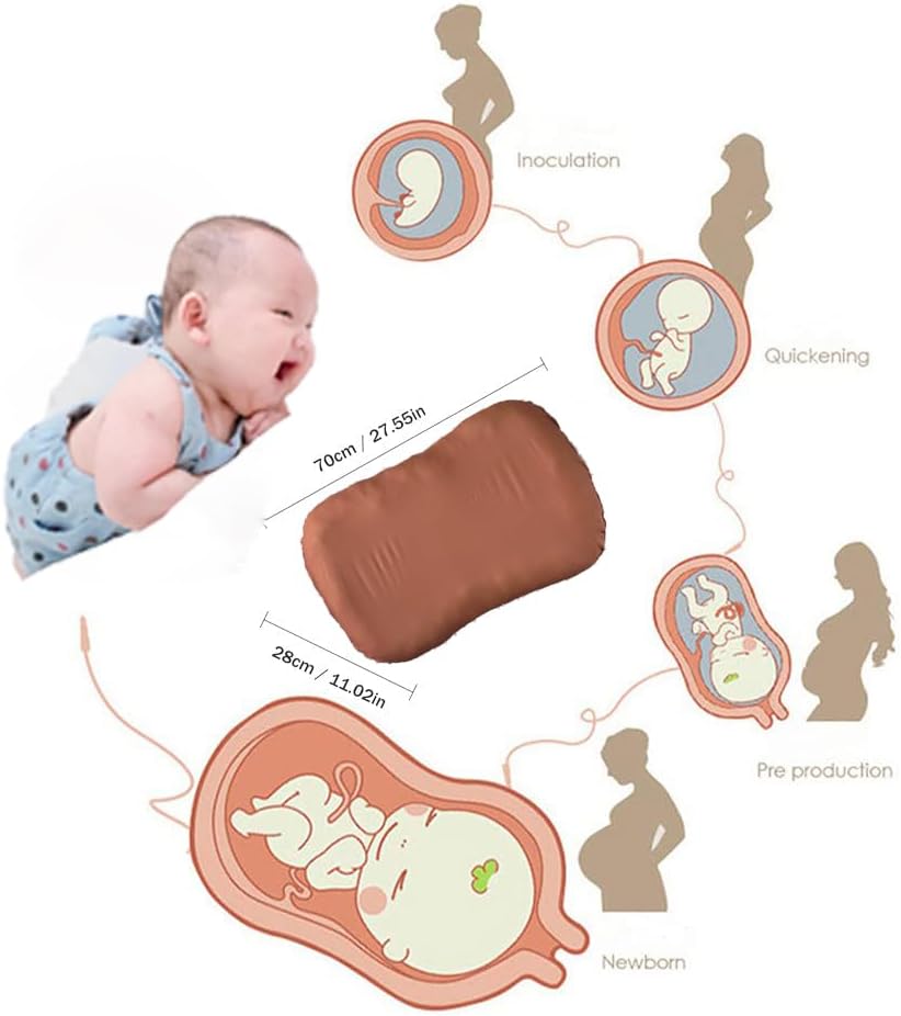 Tumbona de bebé, almohada para tumbona de bebé de 0 a 24 meses, nido de tumbona para bebé, almohada para tumbona para recién nacido (gris oscuro)
