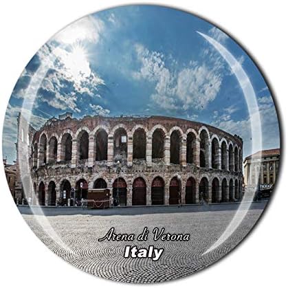 Italia 3D Arena di Verona Refrigerador Imán de Nevera Imán de Cristal Imán de Cristal Turístico Viaje Recuerdo Colección Regalo Etiqueta Magnética