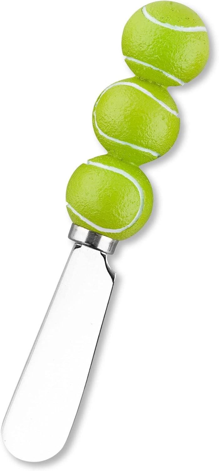 Mango de resina pintado a mano de 4 piezas con hoja de acero inoxidable esparcidor de quesocuchillo esparcidor de mantequilla, surtido (tenis)